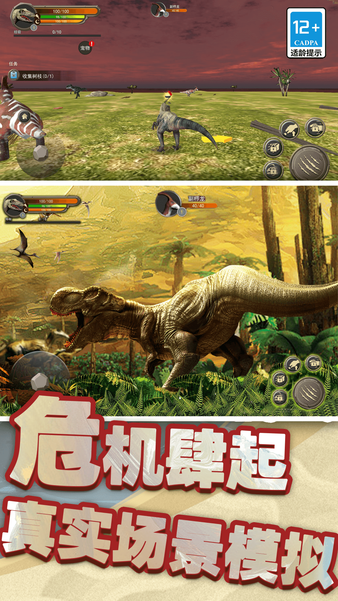 模拟暴龙战斗