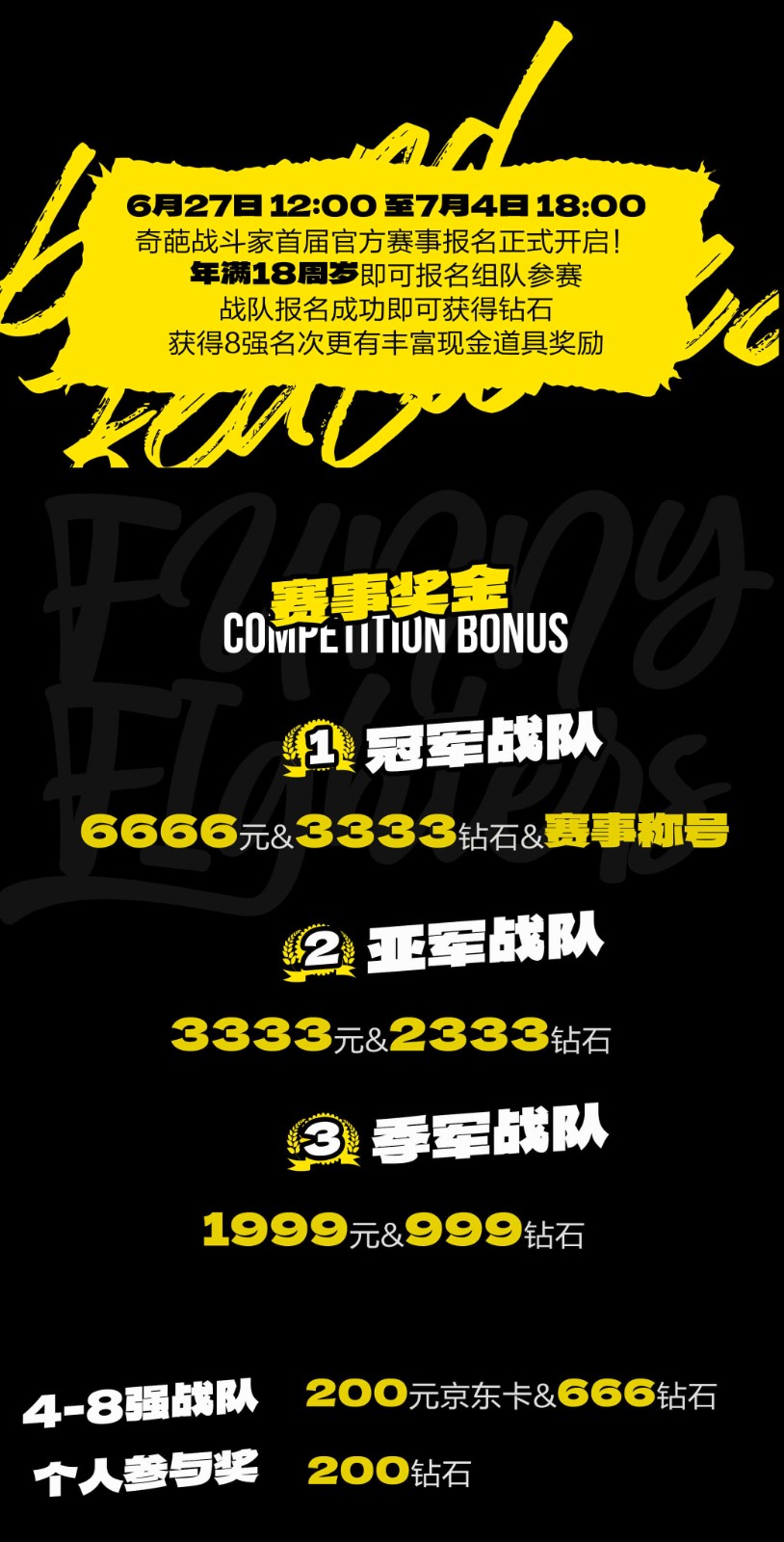 《奇葩战斗家》首届官方赛事招募开启,定义最强战斗家